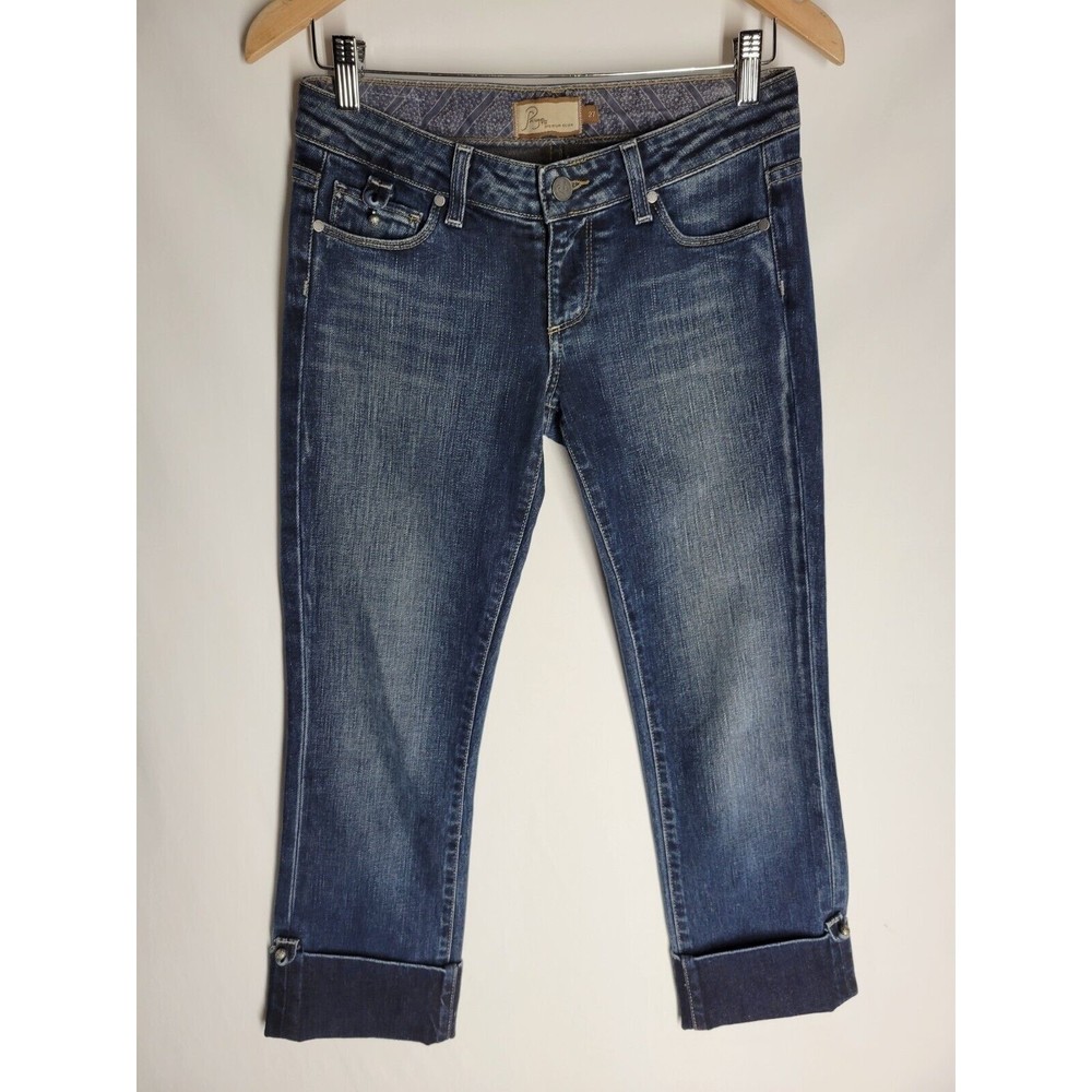 Paige Womens Premium Jeans Curson Cuffed Capri Jeans Size 27